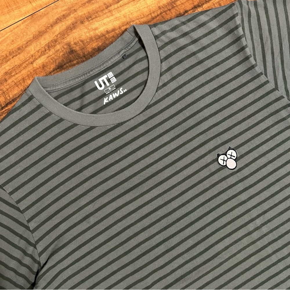 SOLD!!! KAWS x Uniqlo BFF Striped Tee - Picture 2 of 7